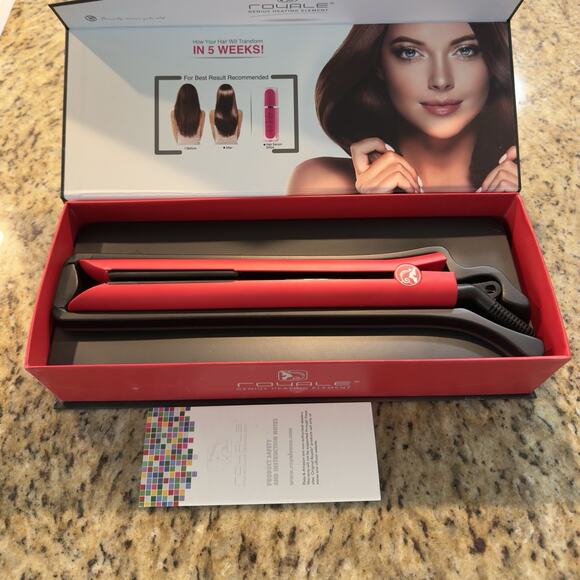 ROYALE-PLATINUM Genius Flat Iron RED SCARLET - New In Box - Picture 9 of 10